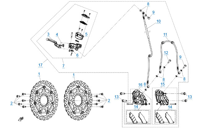 Передняя тормозная система