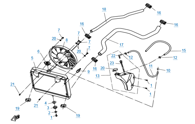 Система охлаждения двигателя