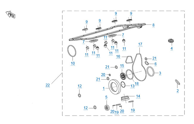 Комплект сальников