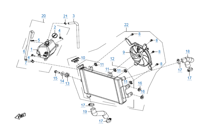 Система охлаждения двигателя