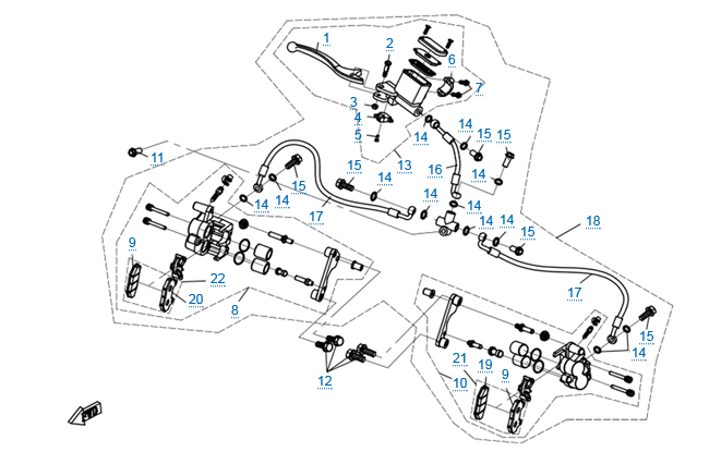 Передняя тормозная система