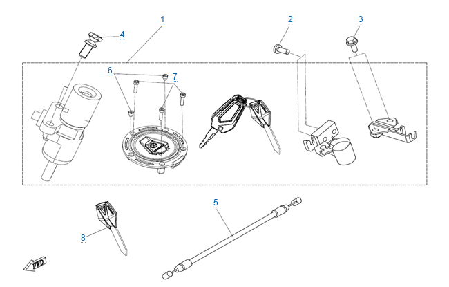 Комплект замков