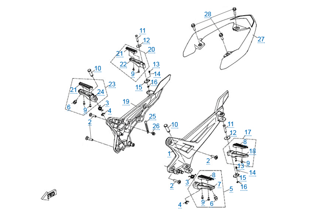 Подножки и поручни