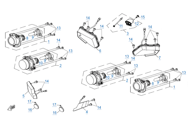 Внешние световые приборы