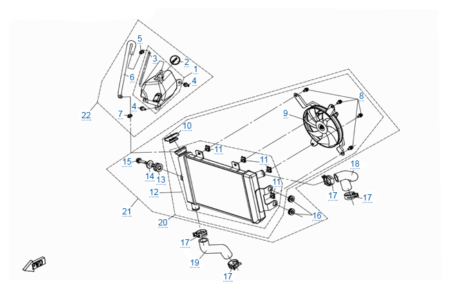 Система охлаждения двигателя