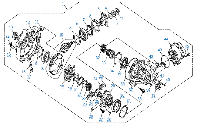 Передний редуктор