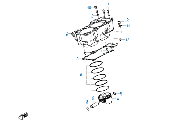 Цилиндр - поршень