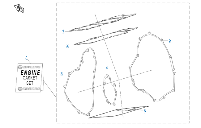 Комплект прокладок