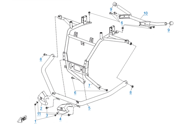 Передний и задний бампер