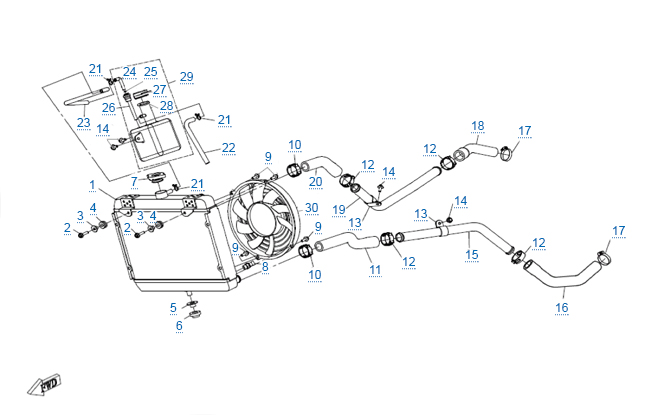 Система охлаждения двигателя