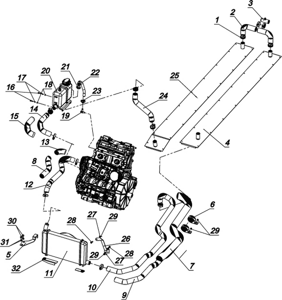 Система охлаждения С40502300
