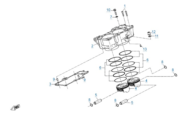 Цилиндр - поршень