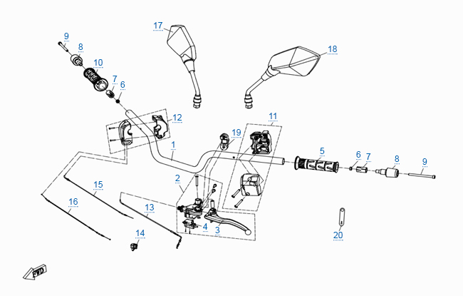 Детали руля