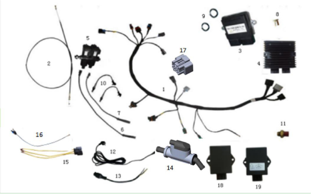 Электрооборудование двигателя