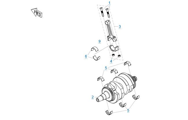 Коленчатый вал - шатун