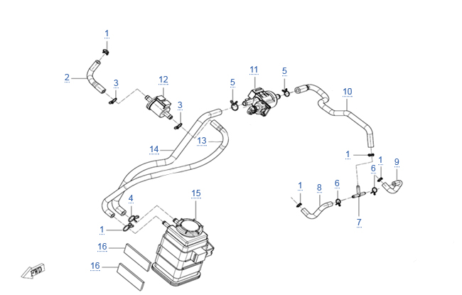Система улавливания топливных паров