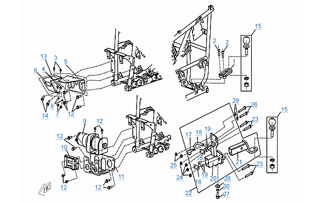 Лебедка и сцепное устройство