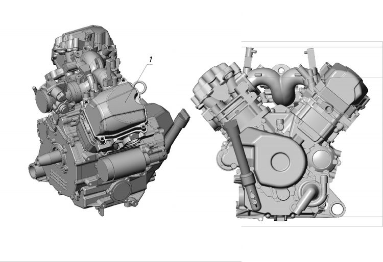 Двигатель ODES V800 cc