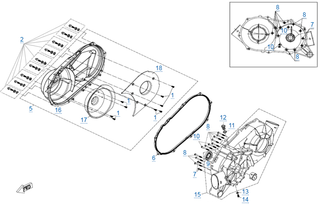 Корпус вариатора