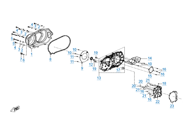 Корпус вариатора