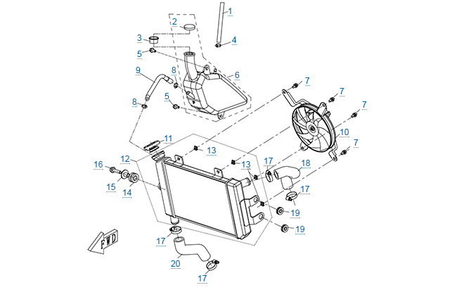 Система охлаждения двигателя