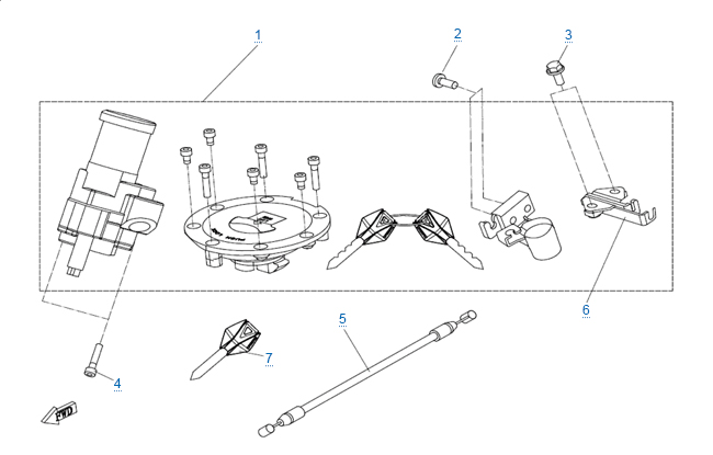 Комплект замков