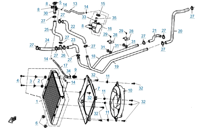 Система охлаждения двигателя