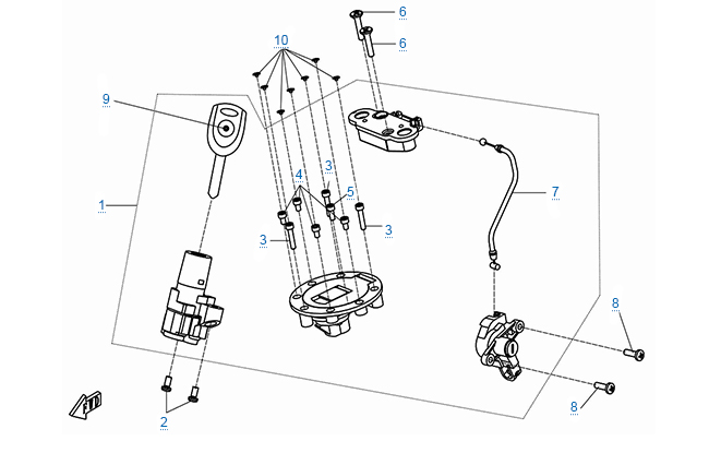 Комплект замков
