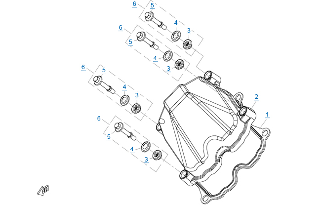 Крышка головки цилиндра