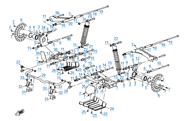 Задняя подвеска