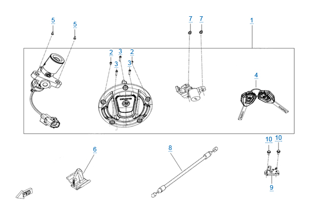 Комплект замков