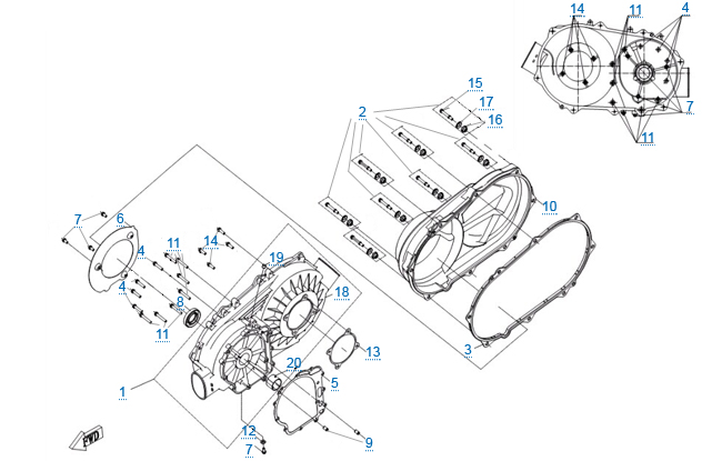 Корпус вариатора