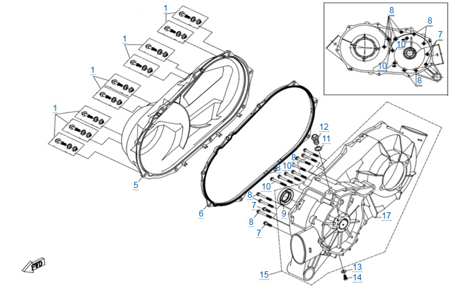 Корпус вариатора