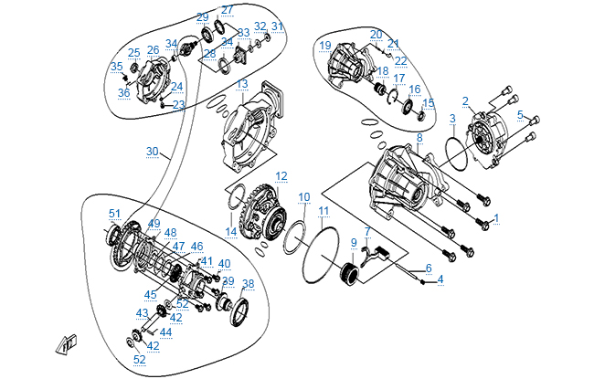 Передний редуктор