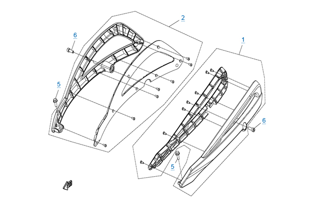 Задний поручень