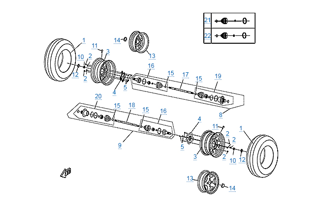 Задний привод в сборе