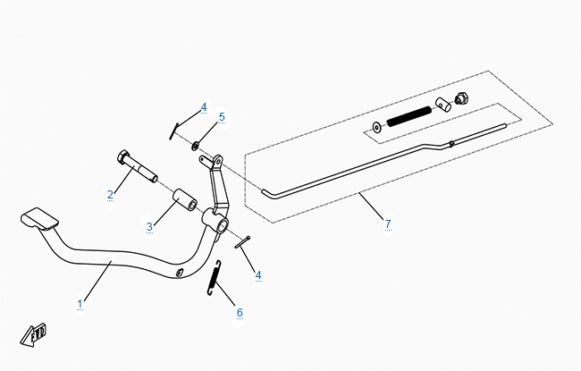 Педаль тормоза