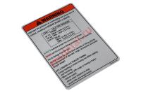 Табличка предупреждающая 68324-AX100-000