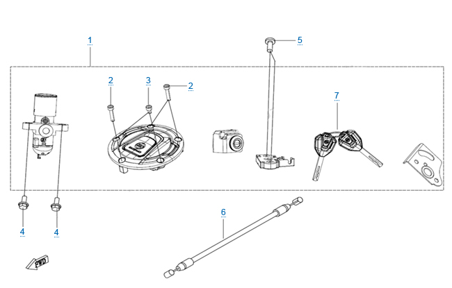 Комплект замков