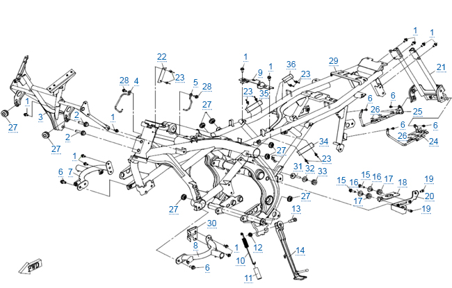 Рама в сборе (abs)