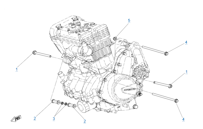 Элементы крепления двигателя