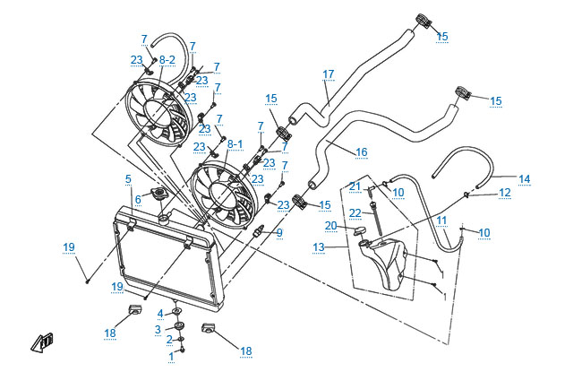 Система охлаждения двигателя