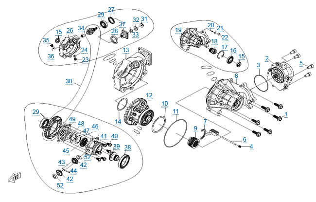 Передний редуктор