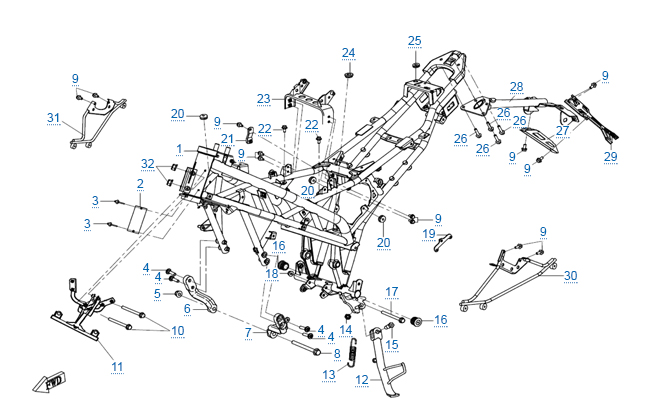Рама в сборе