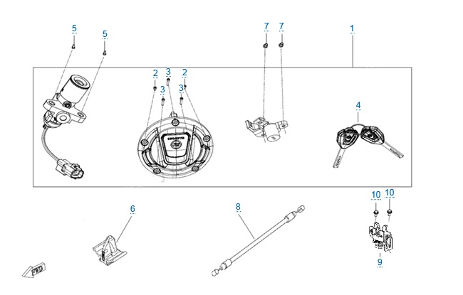 Комплект замков
