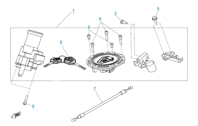 Комплект замков