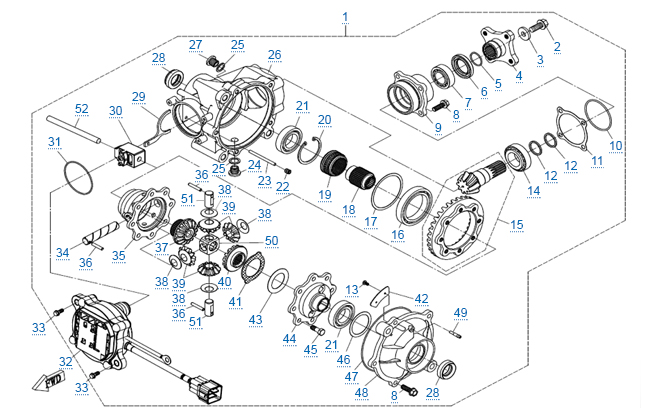 Передний редуктор
