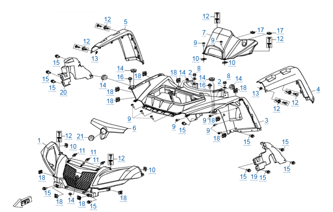 Пластиковые детали 1 restyle