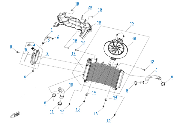 Система охлаждения двигателя