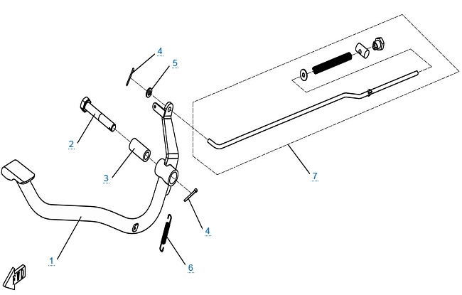 Педаль тормоза